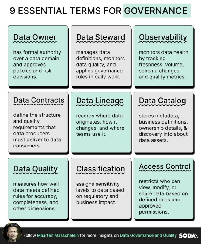9 data governance terms